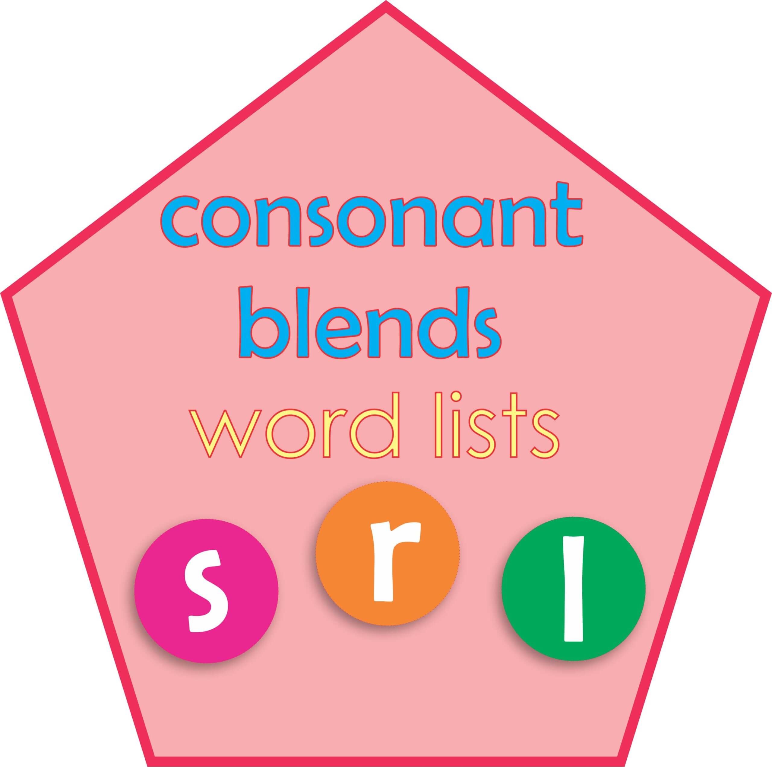 Consonant Blends Word Lists PDF Montessoriseries