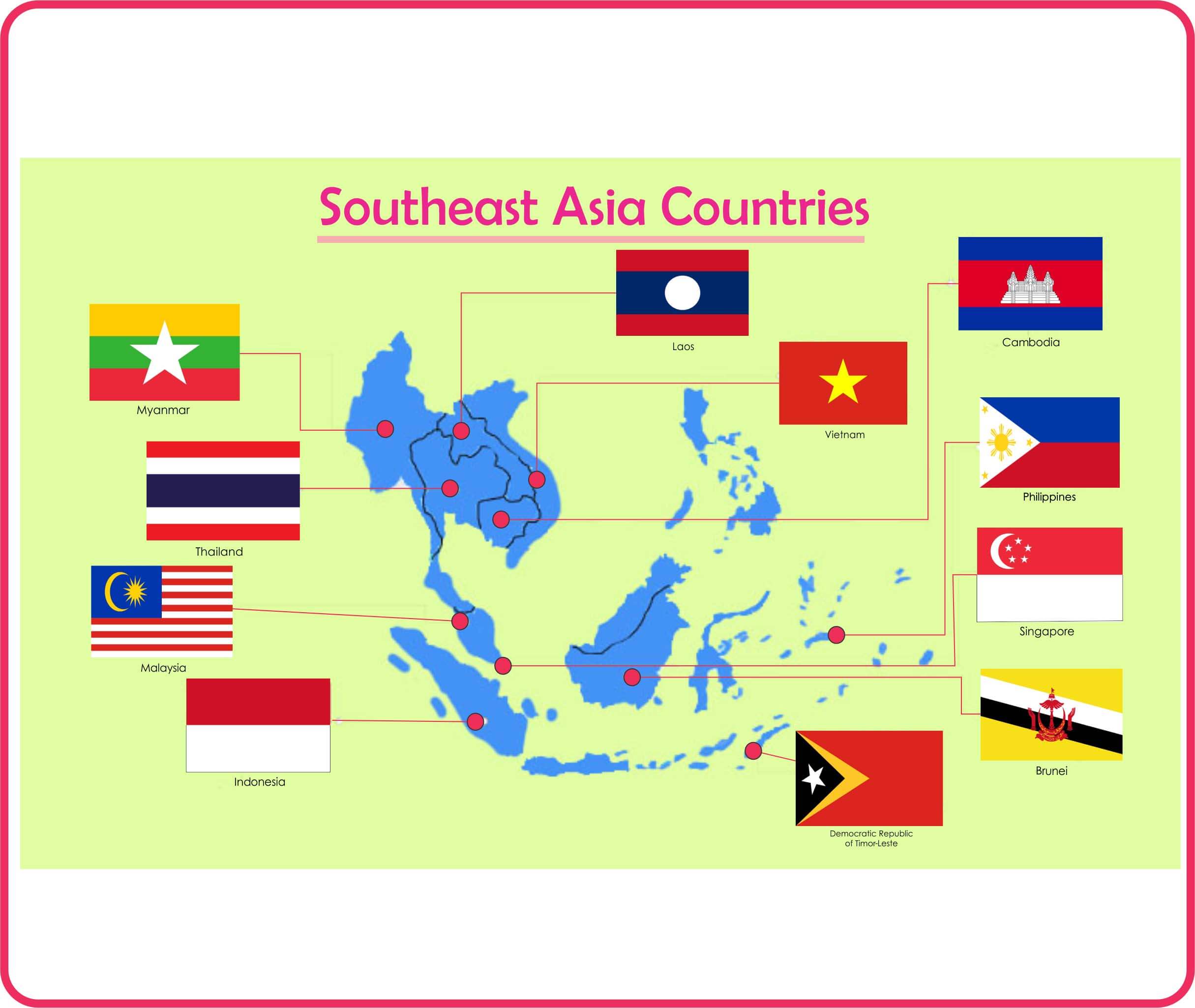 Flags of Southeast Asia Asian Flags PDF Montessoriseries