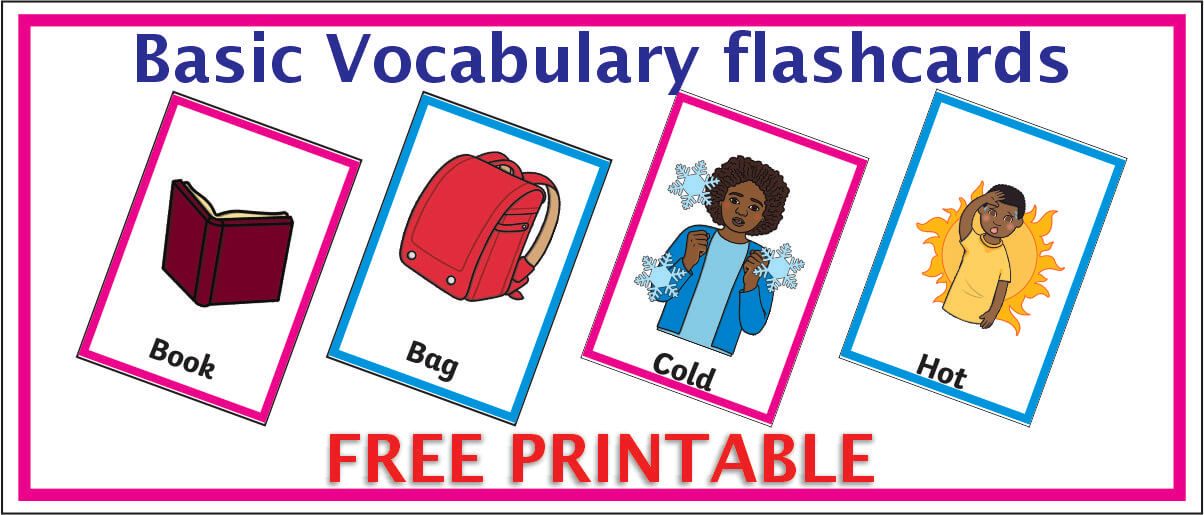 basic vocabulary flashcards